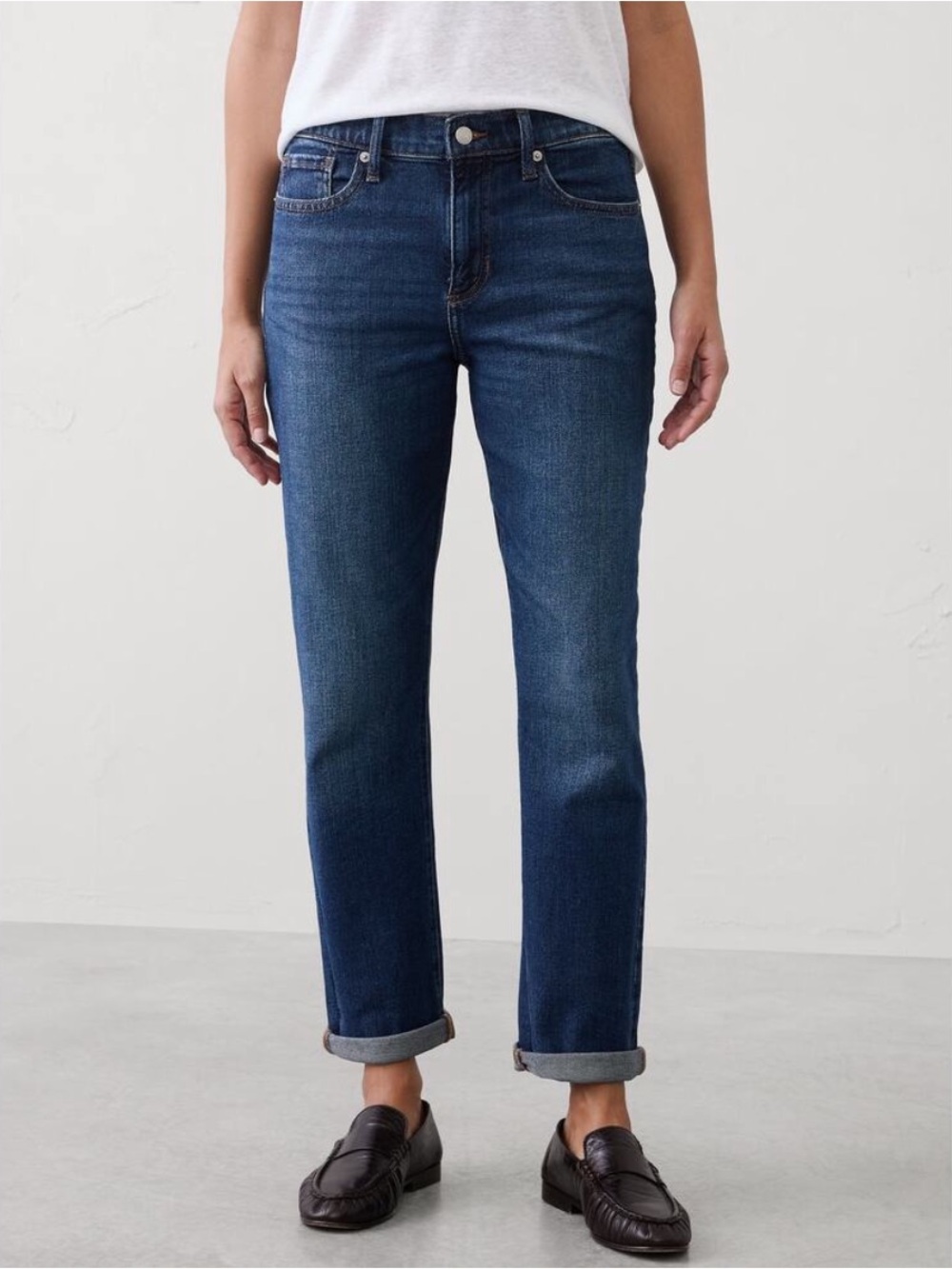 Banana Republic Girlfriend Jeans Dark Wash 6/28 - Picture 9 of 9